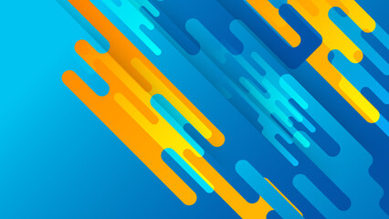 Blue yellow and orange abstract background. Design for poster, template on web, backdrop, banner, brochure, website, flyer, landing page, presentation, and webinar