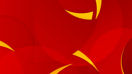 Orange yellow and red geometric shapes abstract background geometry shine and layer element vector for presentation design. Suit for business, corporate, institution, party, seminar, and talks