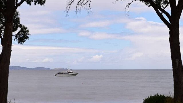 timelapse of a fishing boat