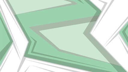 Obraz premium Abstract cartoon green polygonal shapes background. 