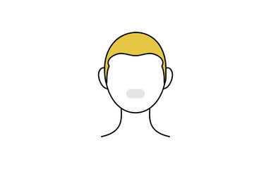 Fototapeta premium メンズ脱毛、ひげ脱毛、鼻下