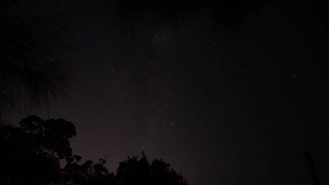 timelapse of stars in Australia