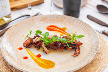 Pulpo, alta cocina internacional