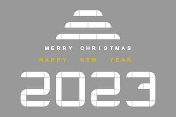 Happy New Year 2023 design.