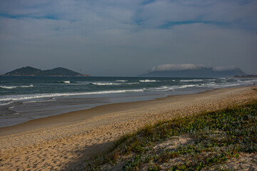 Fototapeta na wymiar view of the beach, Florianópolis, Brazil