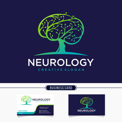 Neurology logo design vector template