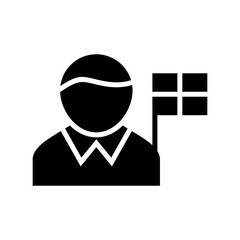 arbitrator icon or logo isolated sign symbol vector illustration - high quality black style vector icons
