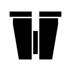 binoculars icon or logo isolated sign symbol vector illustration - high quality black style vector icons
