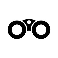binoculars icon or logo isolated sign symbol vector illustration - high quality black style vector icons
