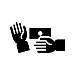 bribery icon or logo isolated sign symbol vector illustration - high quality black style vector icons
