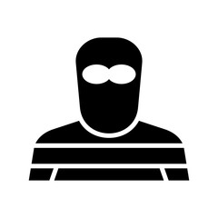 criminal icon or logo isolated sign symbol vector illustration - high quality black style vector icons
