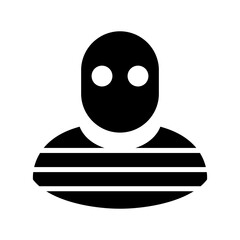 criminal icon or logo isolated sign symbol vector illustration - high quality black style vector icons
