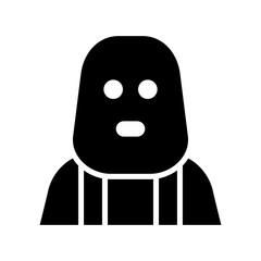 criminal icon or logo isolated sign symbol vector illustration - high quality black style vector icons
