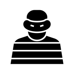 criminal icon or logo isolated sign symbol vector illustration - high quality black style vector icons
