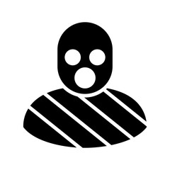 criminal icon or logo isolated sign symbol vector illustration - high quality black style vector icons
