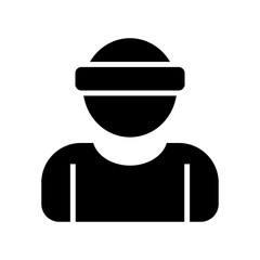 detective man icon or logo isolated sign symbol vector illustration - high quality black style vector icons
