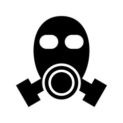 gas mask icon or logo isolated sign symbol vector illustration - high quality black style vector icons
