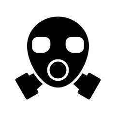 gas mask icon or logo isolated sign symbol vector illustration - high quality black style vector icons
