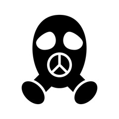gas mask icon or logo isolated sign symbol vector illustration - high quality black style vector icons
