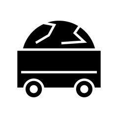 mine icon or logo isolated sign symbol vector illustration - high quality black style vector icons
