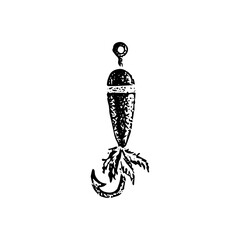 Fishing Float Dotwork. Vector Illustration of Hand Drawn Objects. © anna_leni