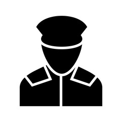 pilot icon or logo isolated sign symbol vector illustration - high quality black style vector icons
