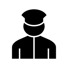 pilot icon or logo isolated sign symbol vector illustration - high quality black style vector icons
