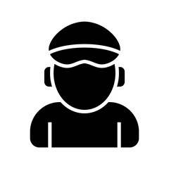 pilot icon or logo isolated sign symbol vector illustration - high quality black style vector icons
