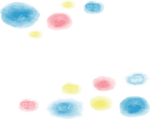 水彩フレームイラスト