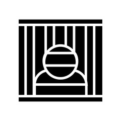 prisoner icon or logo isolated sign symbol vector illustration - high quality black style vector icons
