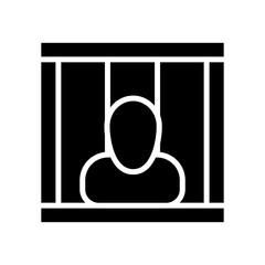 prisoner icon or logo isolated sign symbol vector illustration - high quality black style vector icons
