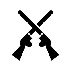 shotgun icon or logo isolated sign symbol vector illustration - high quality black style vector icons
