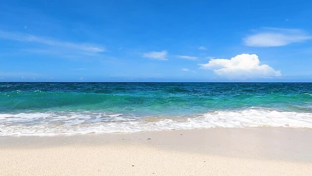 沖縄 宮古島の海 波の音	
