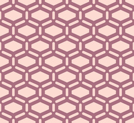 Japanese Hexagon Net Vector Seamless Pattern