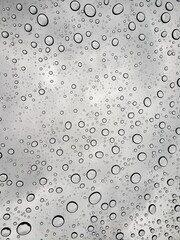 water drops on glass