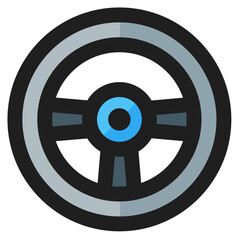 Fototapeta premium steering wheel Icon