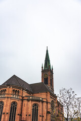 Fototapeta na wymiar european church in the city in germany