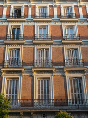 Fototapeta na wymiar Building facades in Madrid