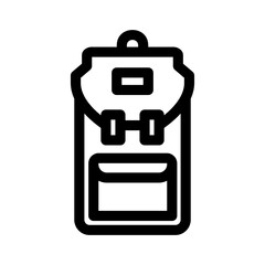 backpack icon or logo isolated sign symbol vector illustration - high quality black style vector icons
