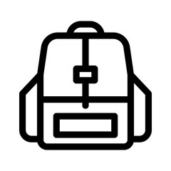 backpack icon or logo isolated sign symbol vector illustration - high quality black style vector icons
