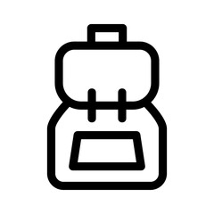 backpack icon or logo isolated sign symbol vector illustration - high quality black style vector icons

