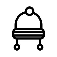 beanie icon or logo isolated sign symbol vector illustration - high quality black style vector icons
