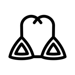 bikini icon or logo isolated sign symbol vector illustration - high quality black style vector icons
