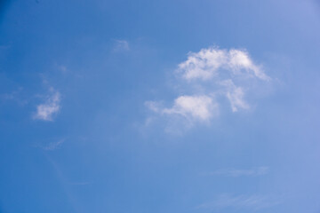 blue sky with small cloud 