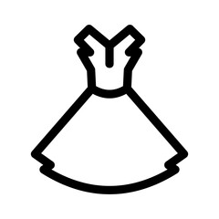 dress icon or logo isolated sign symbol vector illustration - high quality black style vector icons
