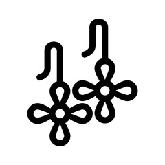 earrings icon or logo isolated sign symbol vector illustration - high quality black style vector icons
