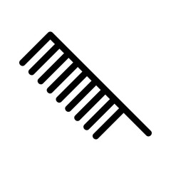 hair comb icon or logo isolated sign symbol vector illustration - high quality black style vector icons
