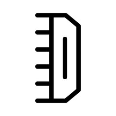 hair comb icon or logo isolated sign symbol vector illustration - high quality black style vector icons
