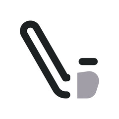 Hockey Icon with Two Tone Color