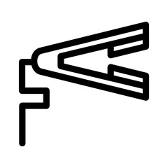 hair straightener icon or logo isolated sign symbol vector illustration - high quality black style vector icons
